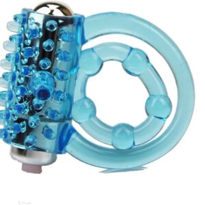 Vibrating Penis Ring with Double Cock Rings for Men Enhance Lasting Delay Ejaculation