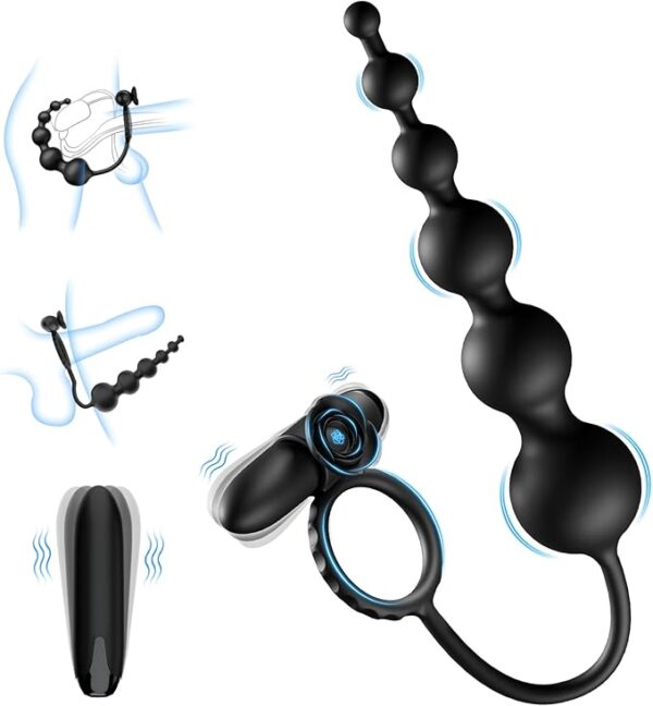 Anal Beads Butt Plug Bullet Vibrator Penis Cock Ring