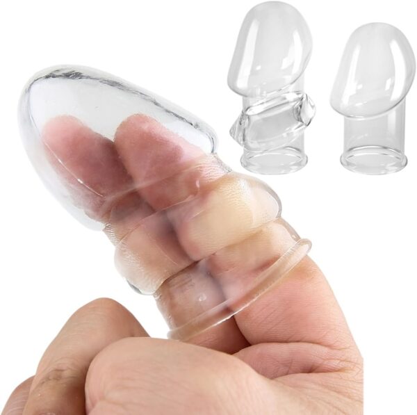 Penis Extender Sleeve Enlarge,Soft Stretch Cock Girth Enhancer Sleeve Enlargement