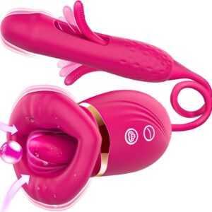 Vibrator Dildo Women Sex Toys - Mouth Rose Sex Toy Flapping G-Spot Vibrators