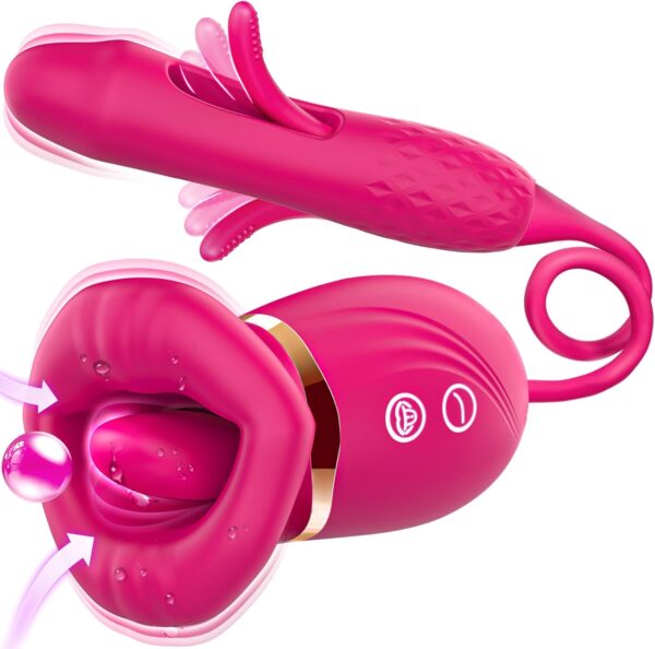 Vibrator Dildo Women Sex Toys - Mouth Rose Sex Toy Flapping G-Spot Vibrators