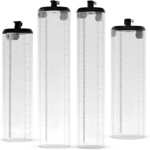 Penis Pumps, Seamless Untapered Clear Acrylic Adult Toy