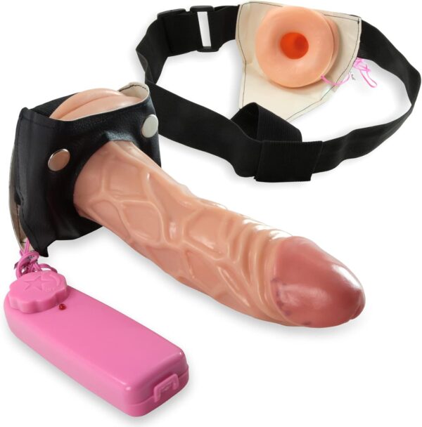 Male Hollow 7 Inch Vibrating Tip with Round Opening